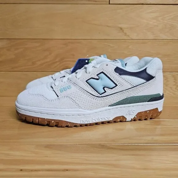 New Balance 550 Sea Salt White Grey Womens Shoe Sneaker BBW550NB - Picture 7 of 11